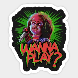 Wanna Play? Sticker